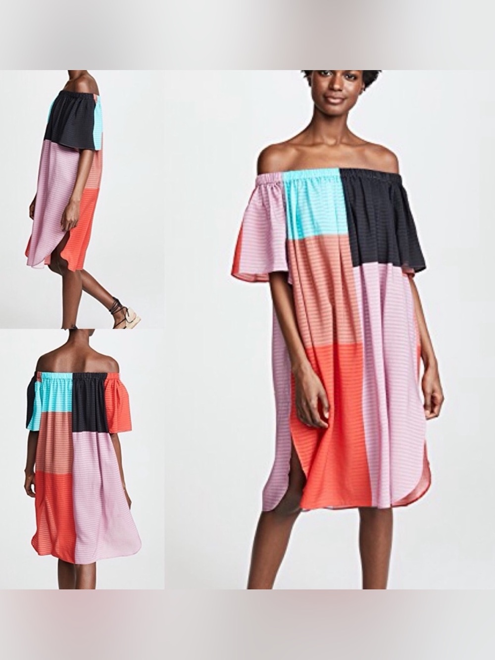 Mara Hoffman Mesa Lula Off The Shoulder Dress Size S